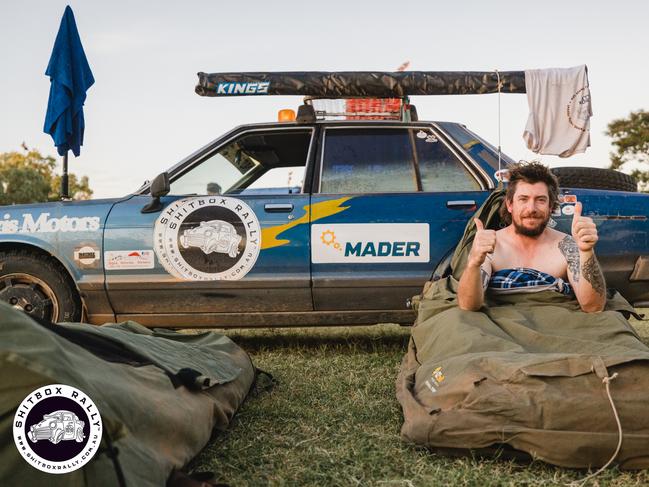 Day 6: Barcaldine to Hughenden — Sleeping under the stars. Photo: BOX RALLIES