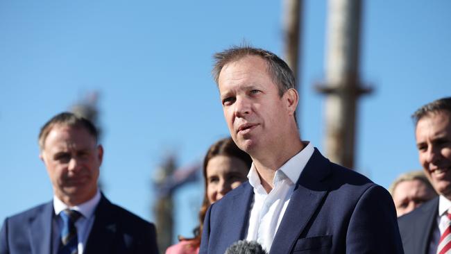 Ampol CEO Matthew Halliday at its oil refinery at Lytton. Picture: Lachie Millard/NewsWire