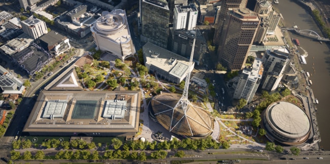 The transformation will feature an 18,000 square metre garden. Picture: Supplied.