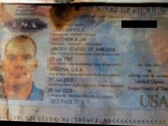 Vegas Cybertruck bomber Matthew Livelsberger. Livelsberger’s passport was found inside the truck. Picture: LVMPD