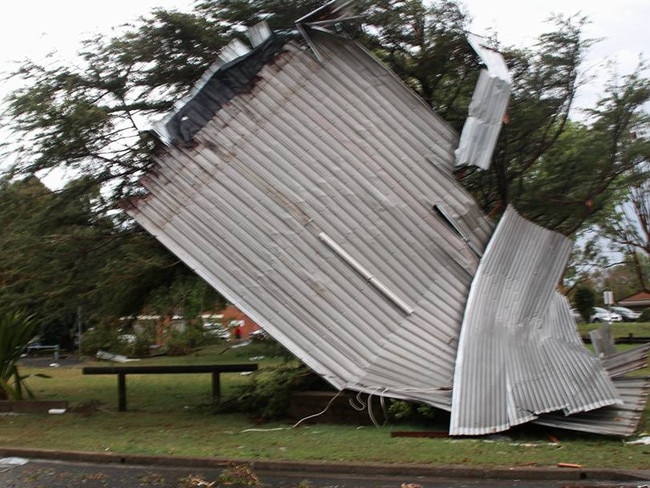 A freak storm at Canton Beach caused Havoc in 2013. Pictures: Scott Corcoran