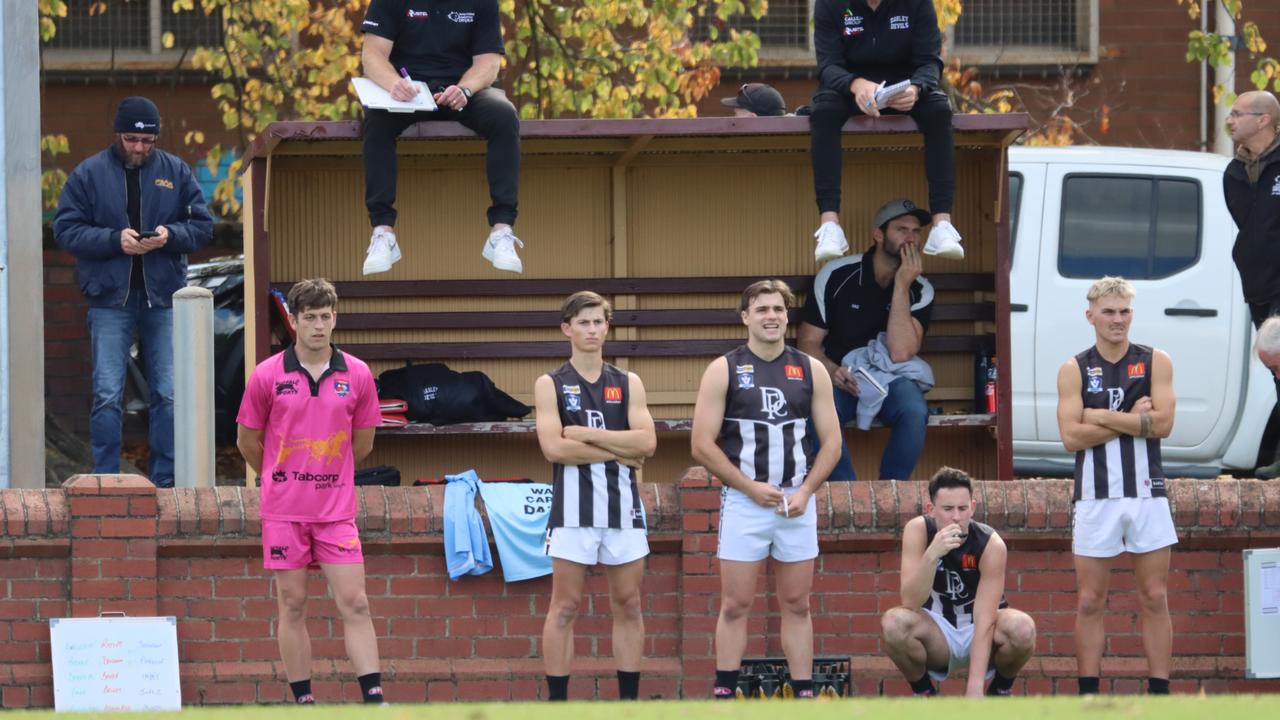 Zak Butters (in pink) running for Darley earlier this season. Picture: Darley Football Club