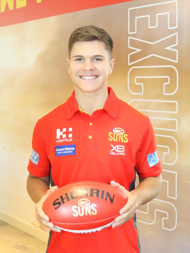 Gold Coast Suns academy graduate Connor Budarick has been signed by the Gold Coast Suns. Picture: Gold Coast Suns