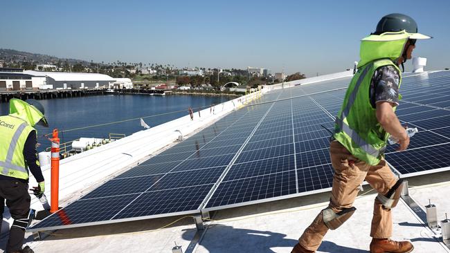 Australians though are signalling they want the energy transition done and they are voting with their rooftops. Picture: AFP