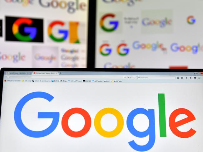 Tech giants like Google will also be targeted under the new government plan. Picture: AFP/Loic Venance