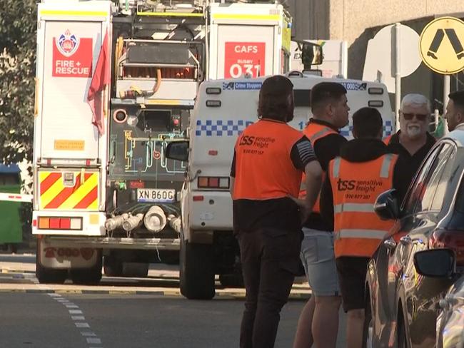 It was the second pedestrian to be hit by a truck in a number of days. Picture: TNV