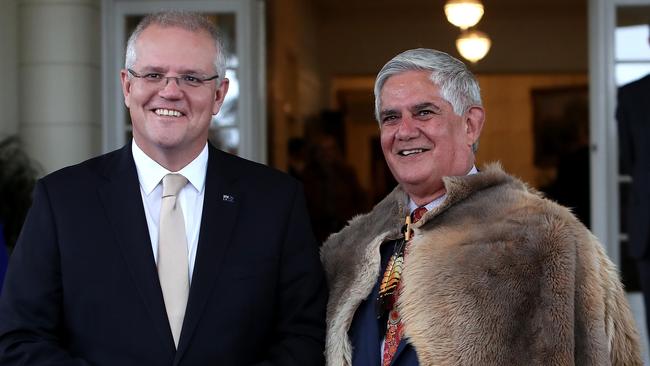 PM Scott Morrison appointed Ken Wyatt as the first Aboriginal minister for the Indigenous Affairs. Picture: Kym Smith