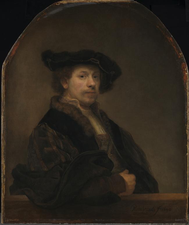 Rembrandt Harmensz van Rijn, Self-portrait at Age 34 1640, National Gallery, London, Image courtesy the National Gallery, London