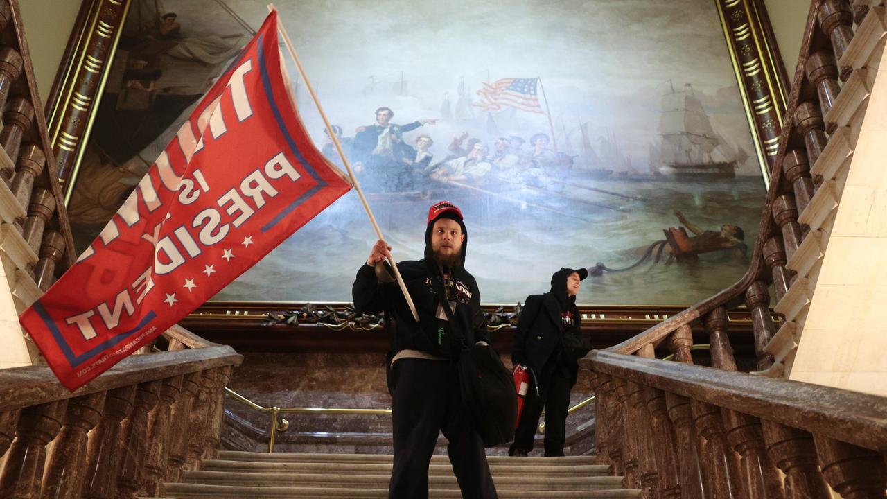 Five people were killed in Wednesday’s violence, including a member of the Capitol Police. Picture: Getty Images