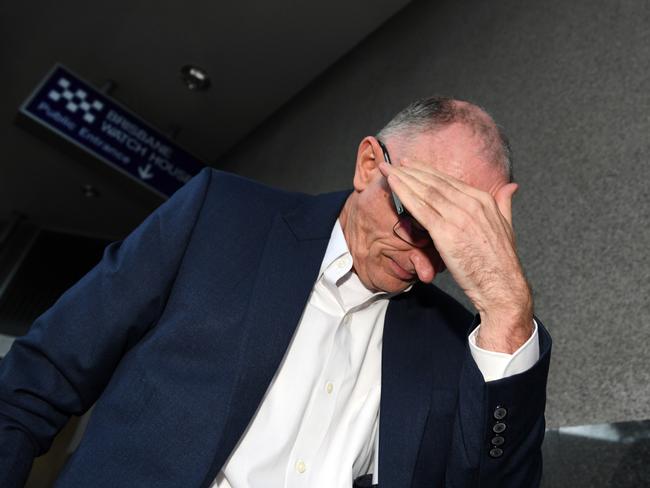 Pieter Jozua Rossouw leaves the police watch-house in Brisbane last month after appearing in court on sexual assault charges brought by police on the northern beaches. Picture: AAP Image/Dan Peled