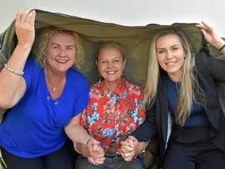 RAISING AWARENESS: Noosa MP Sandy Bolton (middle) will participate in the upcoming Vinnies Community Sleepout. Picture: Caitlin Zerafa