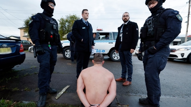 New South Wales Police have arrested 18 people as part of a crackdown on organised crime in Sydney's south-west. Picture: NSW Police