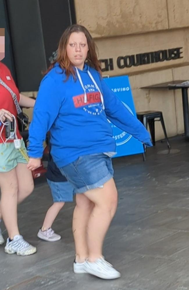 April Faith Alice Power-Smith leaving Ipswich Court on August 30. Picture: Nicola McNamara