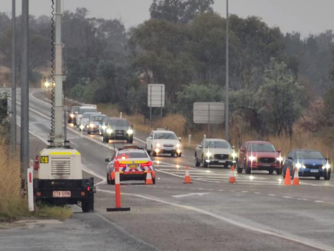 Locals says the busy highway is marked for an upgrade but is current still single direction either way. Picture: OnScene ACT