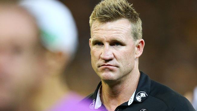 Collingwood coach Nathan Buckley.