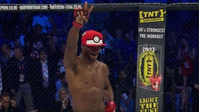 Michael Page’s Pokemon-inspired knockout victory celebration was one to remember.