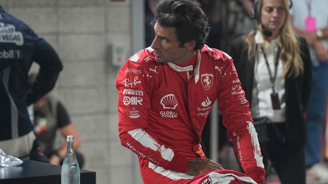 Carlos Sainz was dudded by a harsh grid penalty. (Photo by Darron Cummings / POOL / AFP)