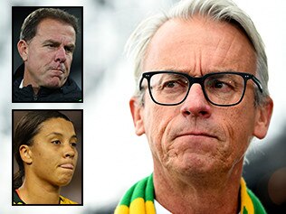 David Gallop and Matildas coach