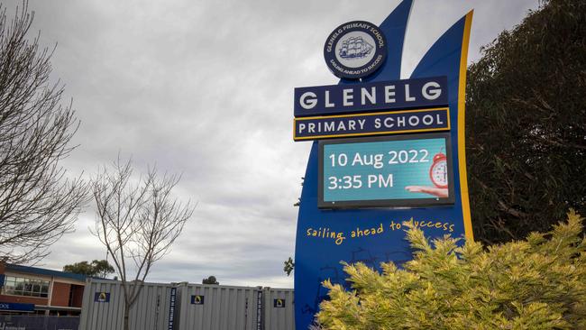 A suspected child abduction took place at Glenelg Primary School on Tuesday. Picture: Emma Brasier