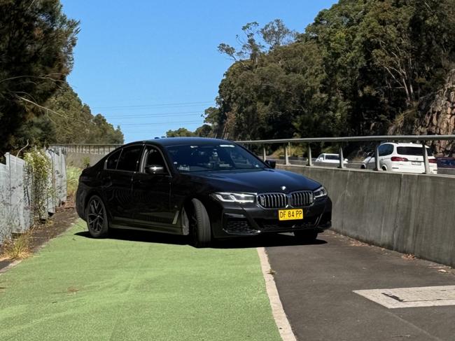 NSW Police hidden on Alford's Point Bridge in the Sutherland Shire. Photo: David McCowen