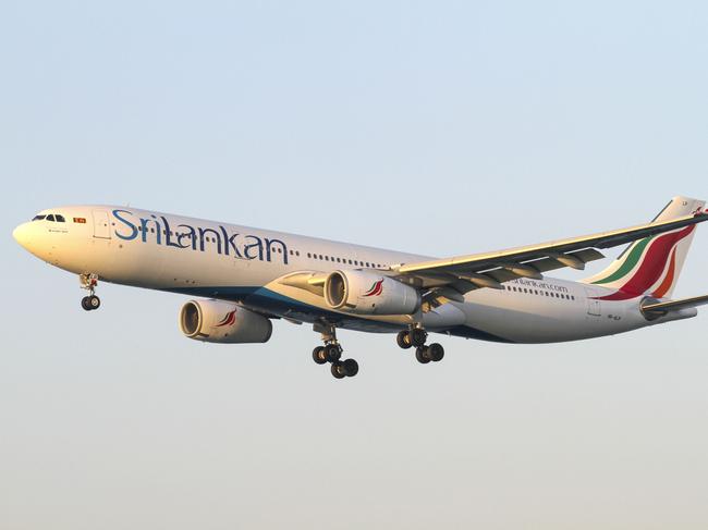 Chek Lap Kok, Hong Kong - January 2, 2017: This photo is of a Srilankan Airbus A330. approach into Hong Kong. The flight departed Bandaranaike International Airport, which is the main HUB for Srilankan Airlines and landed at Hong Kong. Hong Kong is one of Asia's largest HUBS with multiple airlines based there.