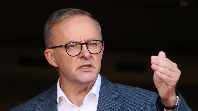 Labor leader Anthony Albanese in Marrickville in Sydney’s inner-west on Friday. Picture: Liam Kidston