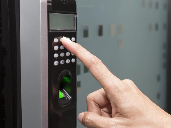 fingerprint and access control in a office building