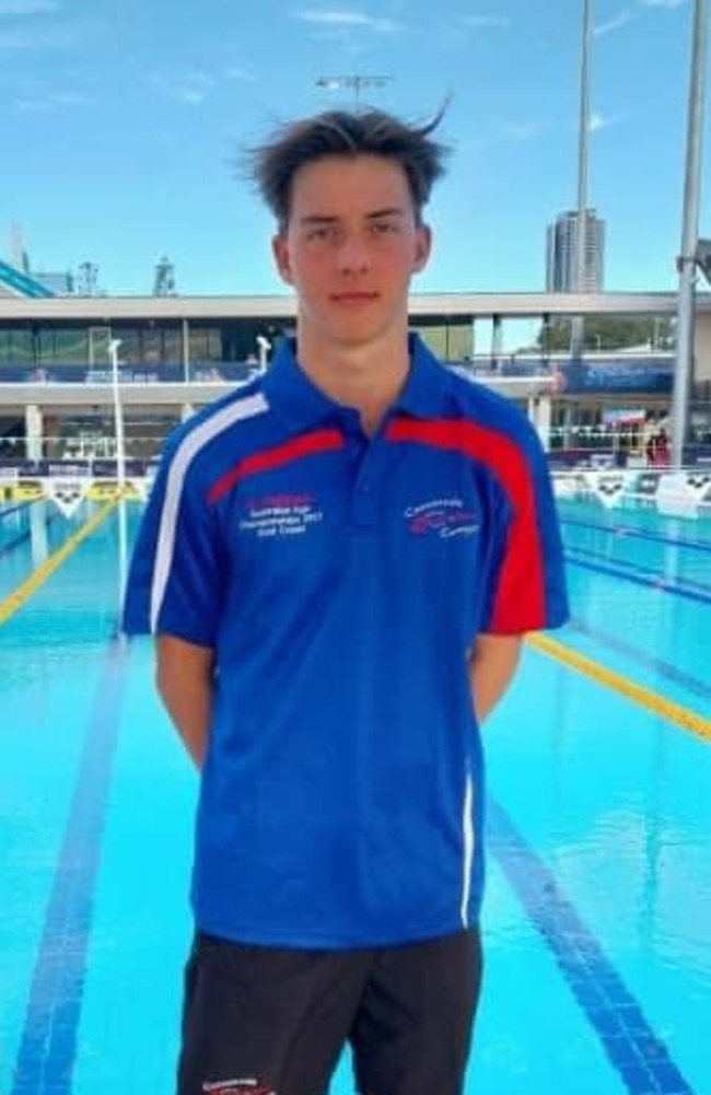 Jy Parkinson has had a great year in the pool in 2023, capped off representing his state at the North Queensland Sport 13-19 Years State Swimming Championships at Brisbane from March 29 to 31. Â Picture: Swimming Queensland