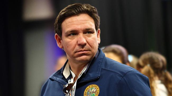 Florida governor Ron DeSantis has held talks with Donald Trump for the first time since he abandoned his bid for the White House in January. Picture: Getty Images