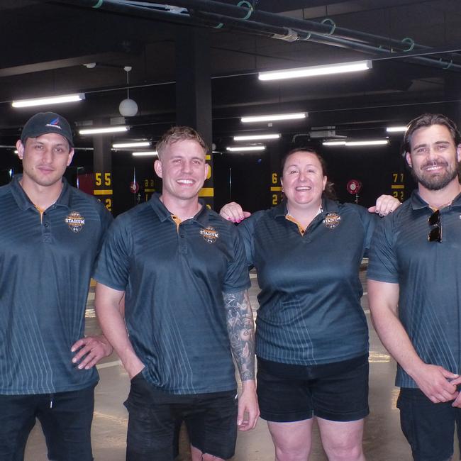 Stadium Premier Fitness Management team: Whetu Austin, Travis Stolk, Jenni West &amp; Chris Stolk (left to right). Picture: Larah Fedalto.