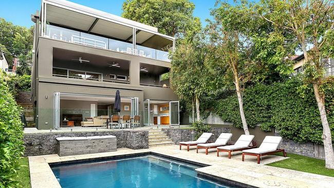 The Bellevue Hill mansion has five bedrooms, three bathrooms, theatrette and a pool is worth $6 million.