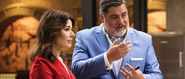 Nigella Lawson and Matt Preston on MasterChef Australia.