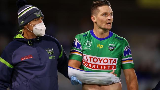 Jarrod Croker has a shoulder injury. Picture: Mark Nolan/Getty Images