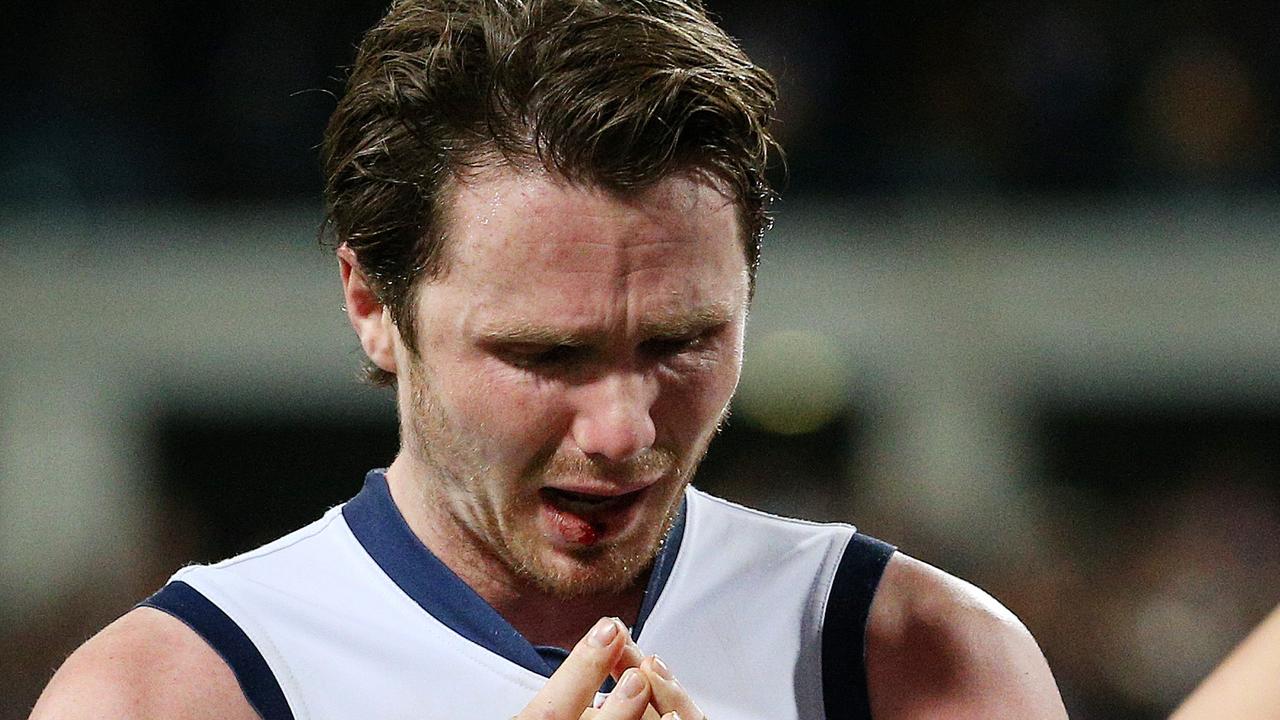 Patrick Dangerfield has recounted the emotional period following the death of coach Phil Walsh (Picture: Colleen Petch).