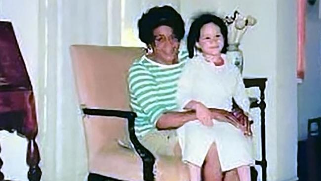 Best seat in the house: Meghan got used to thrones at a young age. Picture: Netflix