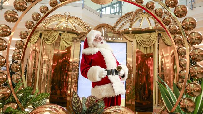 Santa arrives at Pacific Fair. Picture Glenn Campbell