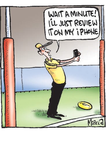 Macca’s view on AFL video reviews.