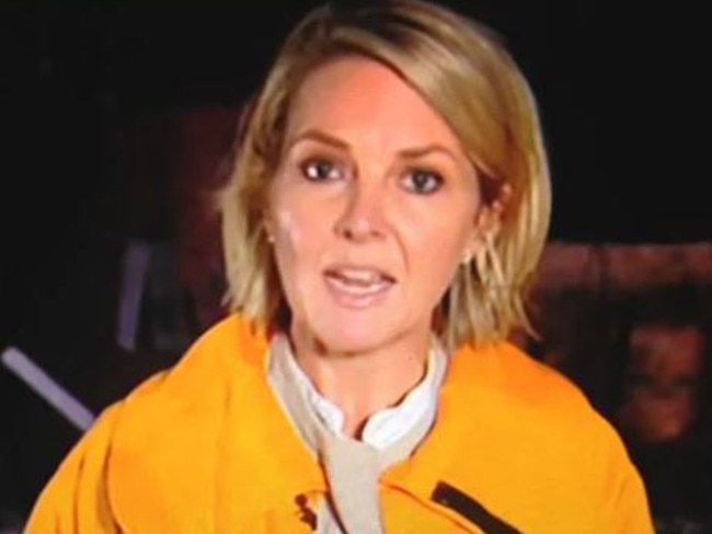 Georgie Gardner sent to Tathra to cover the bushfire emergency. Picture: Supplied