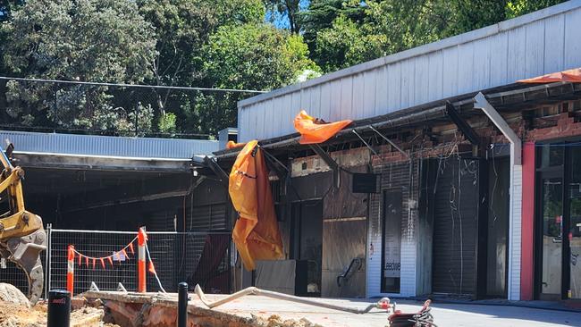 Adjacent businesses were razed by the fire, with a damage bill estimated at $25m. Picture: Supplied