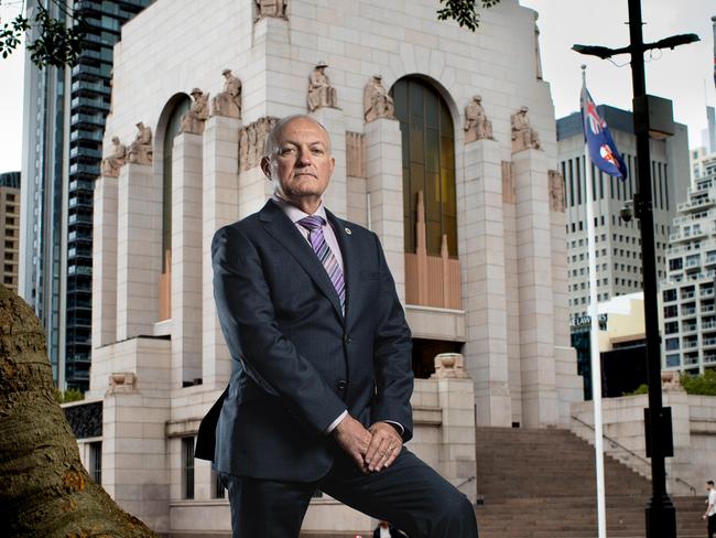 David Harris, NSW Minister for Veterans with The ANZAC Memorial in Sydney. Picture: Julian Andrews.