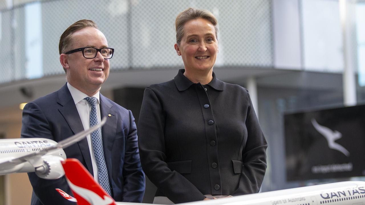 Qantas chief financial officer Vanessa Hudson will take over as Qantas CEO on Wednesday after Alan Joyce moved his retirement forward two months. Picture: NCA NewsWire / Christian Gilles