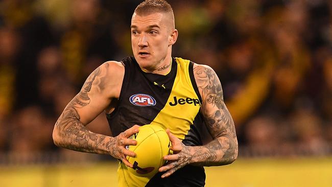 Dustin Martin is the hot favourite for this year’s Brownlow Medal. Picture: AAP Images