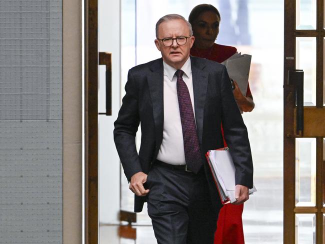 Anthony Albanese at Question Time this week. Picture: NewsWire / Martin Ollman