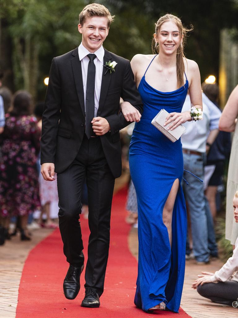 Isabella Doyle and Ben Burgess at Fairholme College formal, Wednesday, March 29, 2023. Picture: Kevin Farmer