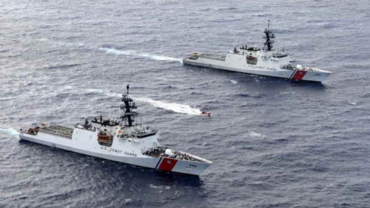 US Coast Guard National Security Cutters USCGC Kimball (WMSL-756) and USCGC Midgett (WMSL-757) sail toward Honolulu, August 16, 2019 Picture: USCG/Petty Officer 3rd Class Matthew West