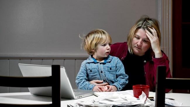 The mum was overwhelmed with budget pressures and she didn't know how to tell her kids. Photo: iStock