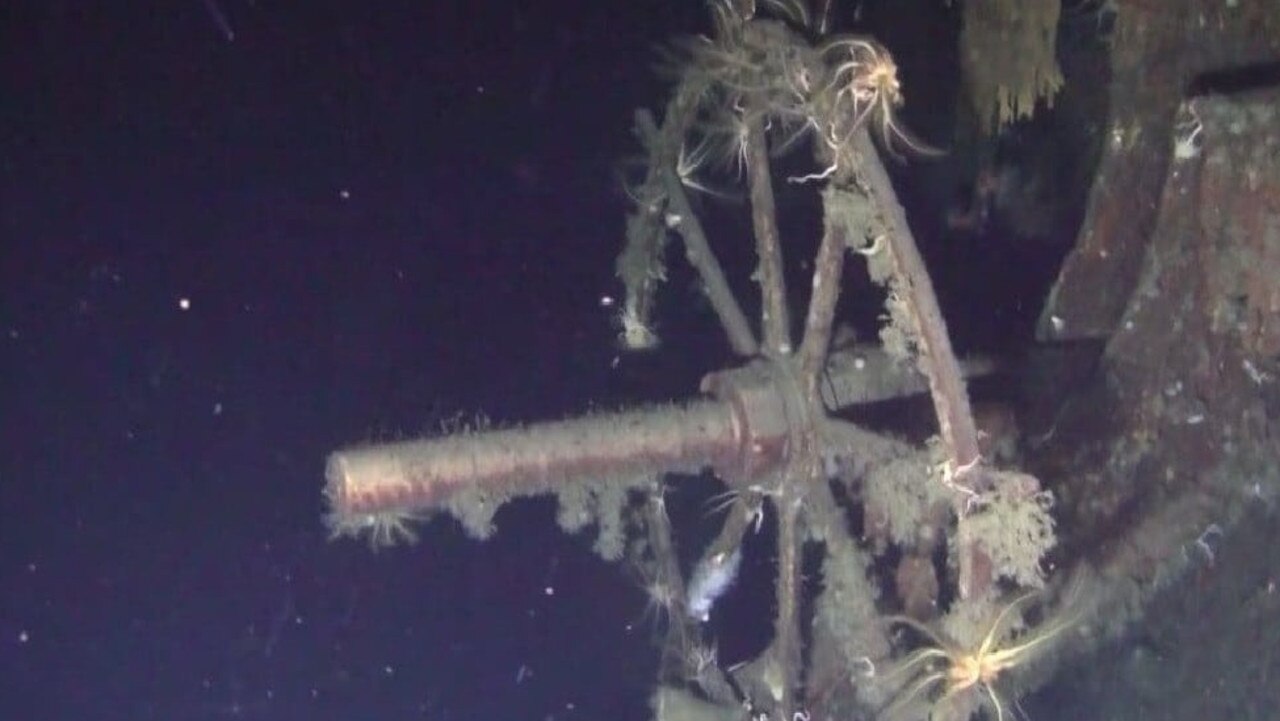 Part of the Dmitrii Donskoi wreck, which is rumoured to have been carrying a cargo of gold. Picture: Shinil