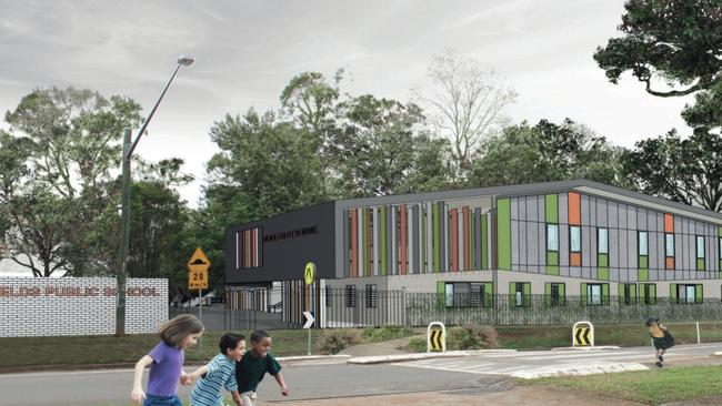 Artist impressions of the soon-to-be redeveloped Schofields Public School.