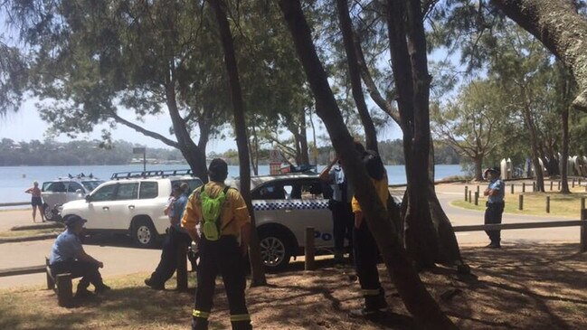 SES crews search for Tim Pickup on Tuesday. Picture: Penelope Bradley.