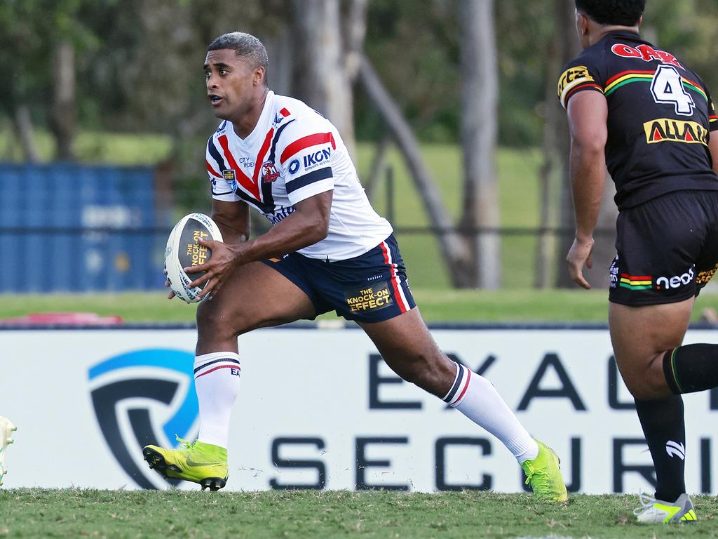 Michael Jennings in action against Penrith at St Marys. Picture: Sam Ruttyn